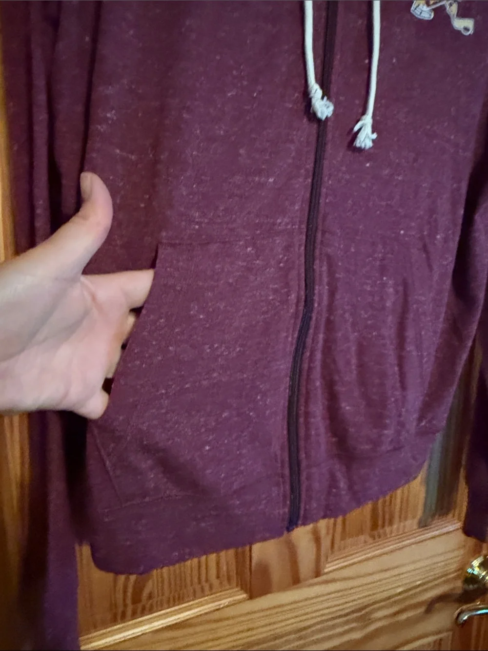 Nike MN Gophers Hockey Maroon Full-Zip Lightweight Hooded Sweatshirt NWT